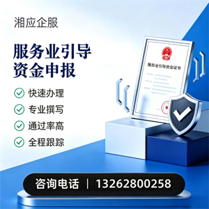红河服务业引导资金申报服务