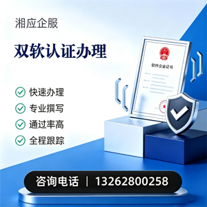 红河双软认证申报服务